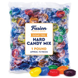 Sugar Free Hard Candy Mix - 1 Pound Bag (Approx. 75 Pieces), Individually Wrapped, Sugar Free Candy Assorted Fruit & Berry Mix Flavors - Lemon, Lime
