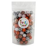 FirstChoiceCandy Milk Chocolate Foil Wrapped Balls (Assorted Sport, 2 Pound (Pack of 1))