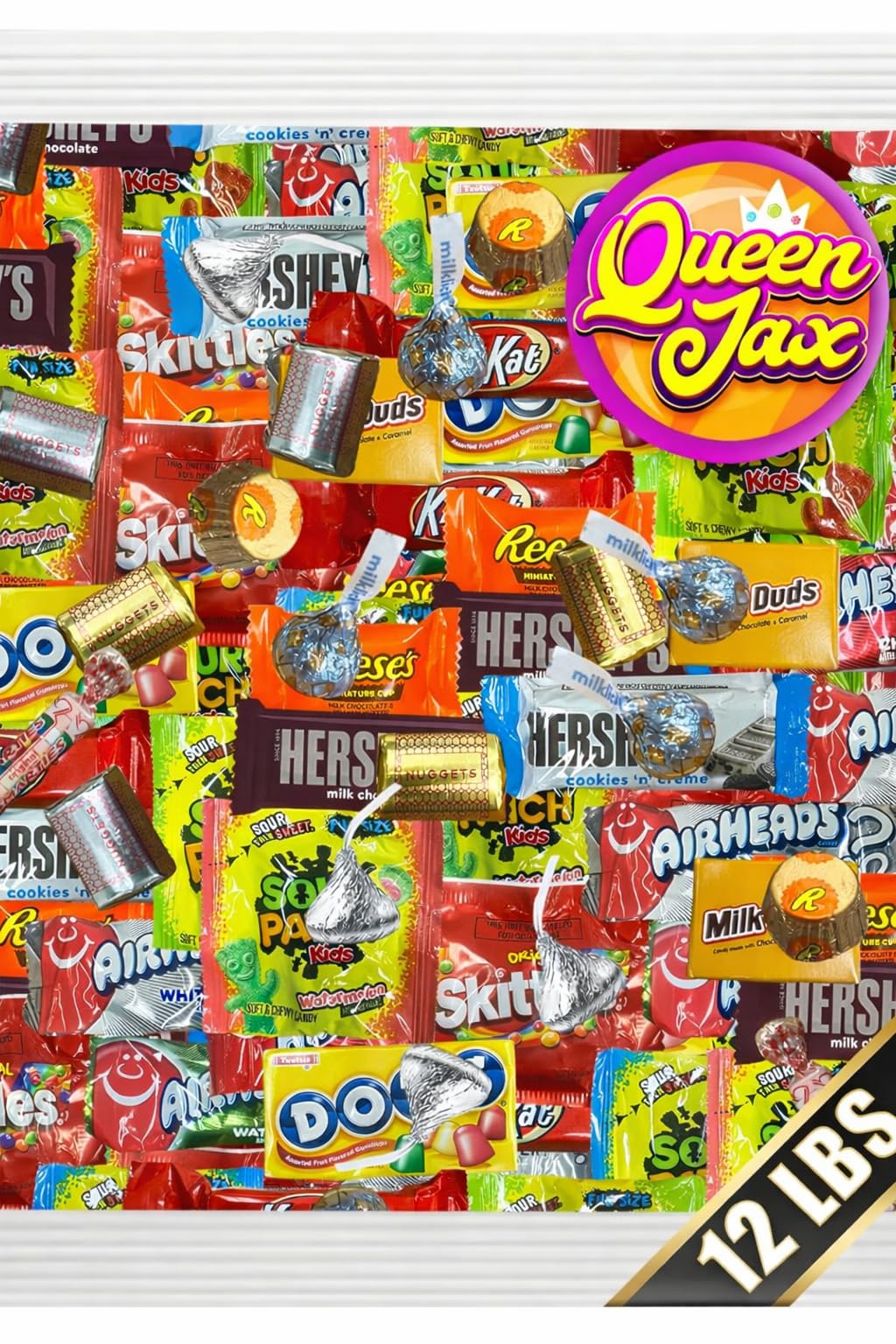 Chocolate and Candy Variety Pack - 12 LB Assorted Chocolate Candy Bulk - Bulk Candies Bag CandyMix - Individually Wrapped Candies and Chocolates