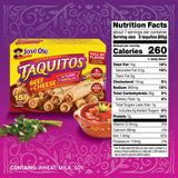 Jose Ole Flour Taquitos Beef & Cheese Frozen Box, 22.5 Ounce