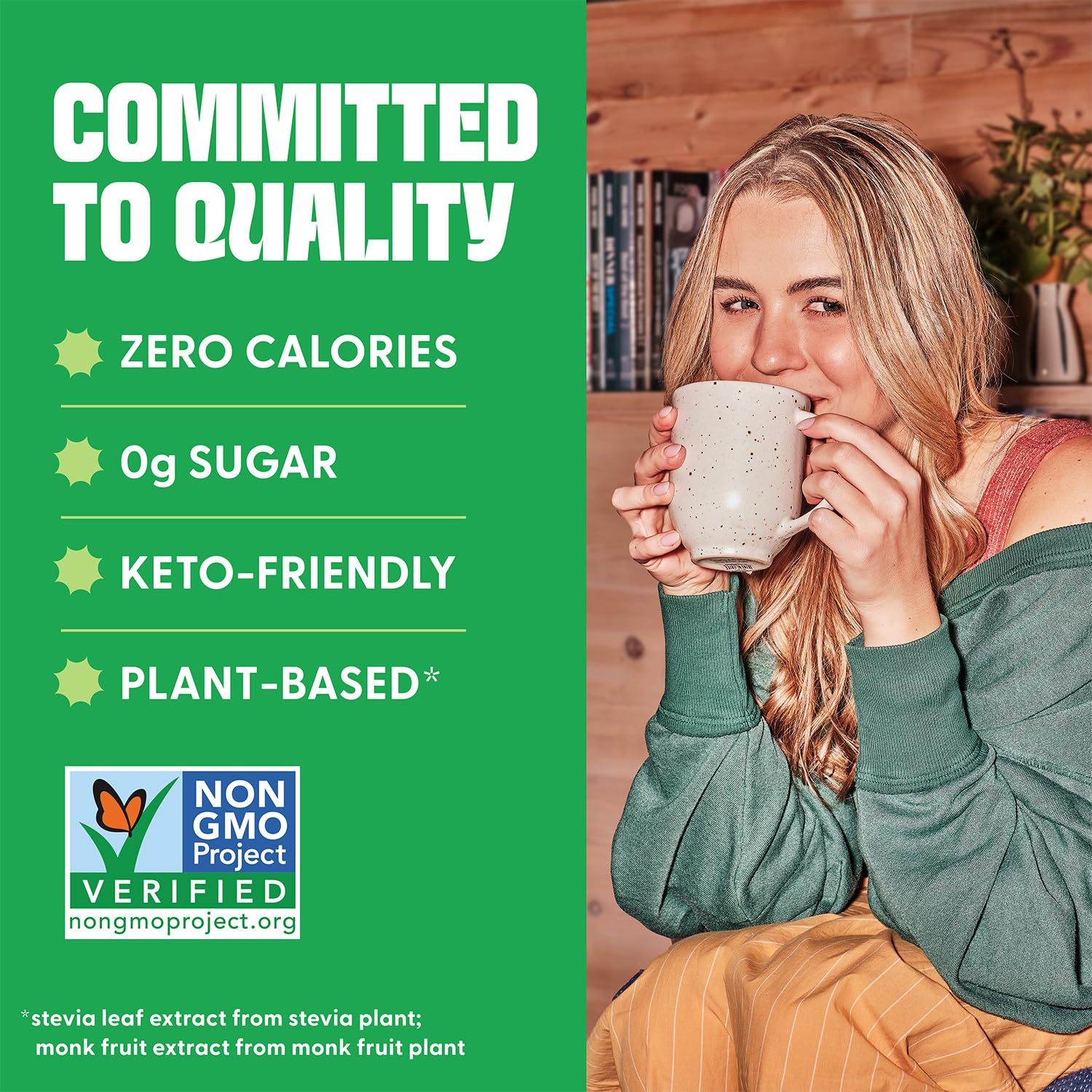 Whole Earth Stevia & Monk Fruit with Allulose Sweetener Packets, 400 Count Pouch, Zero Calorie, Keto-Friendly
