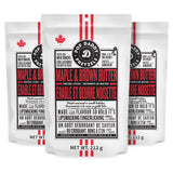 Pop Daddy Flavored Pretzels Sticks, Gourmet Pretzels Snacks, 7.5oz Individual Bags, 3 Pack, Maple and Brown Butter Flavor