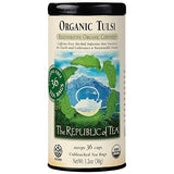 The Republic of Tea - Organic Tulsi, 36 Caffeine-Free Herbal Tea Bags, Regenerative Organic Certified