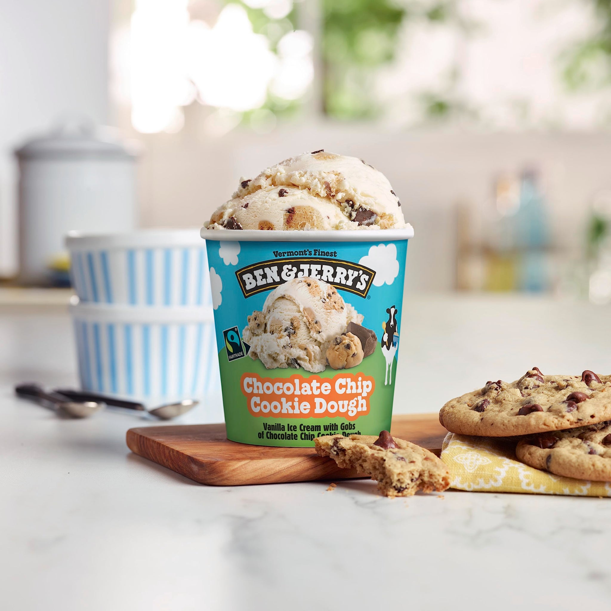 Ben & Jerry's Chocolate Chip Cookie Dough Ice Cream Pint 16 oz