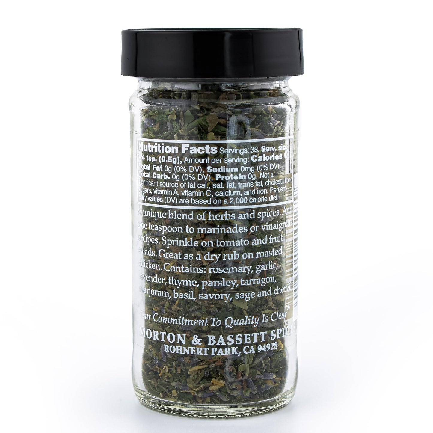 Morton & Bassett Herbs From Provence, 0.7 oz - Non-GMO, Salt-Free, Fragrant Blend for Roasts, Grilled Meats & Mediterranean Dishes