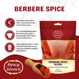 Spicy World Berbere Spice Blend | Authentic Ethiopian Seasoning Hand-Blended | Rich 14-Spice Mix for Flavorful Dishes (14 oz)