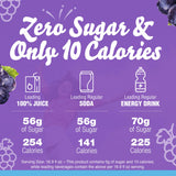 Crystal Light Drink Mix with Caffeine, 120 Packets, for Convenient On-the-Go Flavorful Hydration, Naturally Flavored Grape with other natural flavor