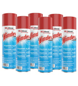 SC Johnson Professional Windex Foaming Glass Cleaner, Fresh, 20 oz Aerosol Spray, 6/Carton (333813)