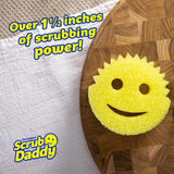 Scrub Daddy Smiling Scrubber, Grey - Scratch-Free Multipurpose Dish Sponge - BPA Free & Made with Polymer Foam - Stain & Odor Resistant Kitchen Sponge