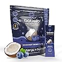 Bobelo Self Carbonating, Clean Energy + Hydration Electrolytes Powder Drink Mix, Coconut Berry Blitz, 100mg Guarana Caffeine, Sugar Free, 15 Pack
