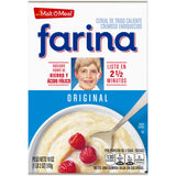 Malt-O-Meal Farina Original Breakfast Cereal, Quick Cooking, 18 oz Box