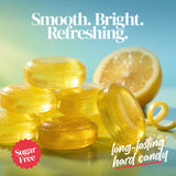 Sugar Free Lemon Drops Hard Candy, 1 lb. Bag, Individually Wrapped Lemon Candy, Sugarless Low Calorie Hard Candy, Perfect for Candy Dishes, Office