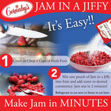 Cornaby's Jam in a Jiffy - Low Sugar Jam Mix, Instant Fresh or Freezer, No Cook, 18 Oz - Easy Dessert Topping for Homemade Low Calorie Jam