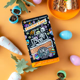 Bones Coffee Company Carrot Cake with Sweet Cream Cheese Flavored Coffee, Medium Roast Low Acid Arabica Beans Compatible with Auto drip and French