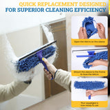 Kleen Handler Chenille Professional Window Cleaning Squeegee Sleeves (5 Pack) | Reusable & Washable Glass Cleaning Replacement Scrubber Refill Sleeves