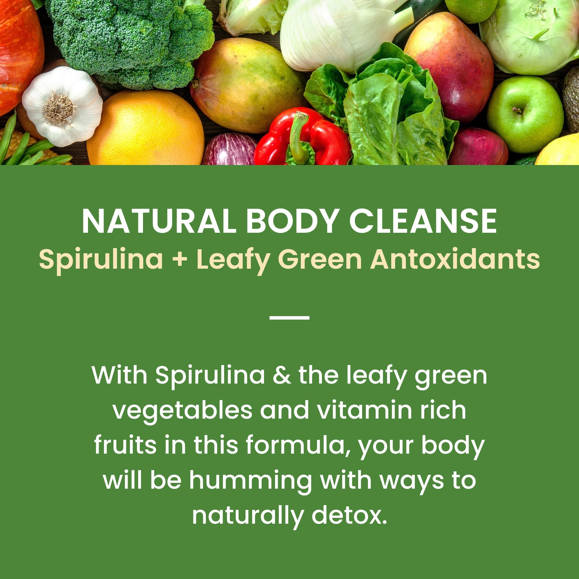 Fruniti Super Greens Smoothie Mix - Cleanse + Detox - No Sugar Added - Fruit + Veggie Puree - Spirulina, Spinach, Kale, Cucumber, Lemongrass, Apple