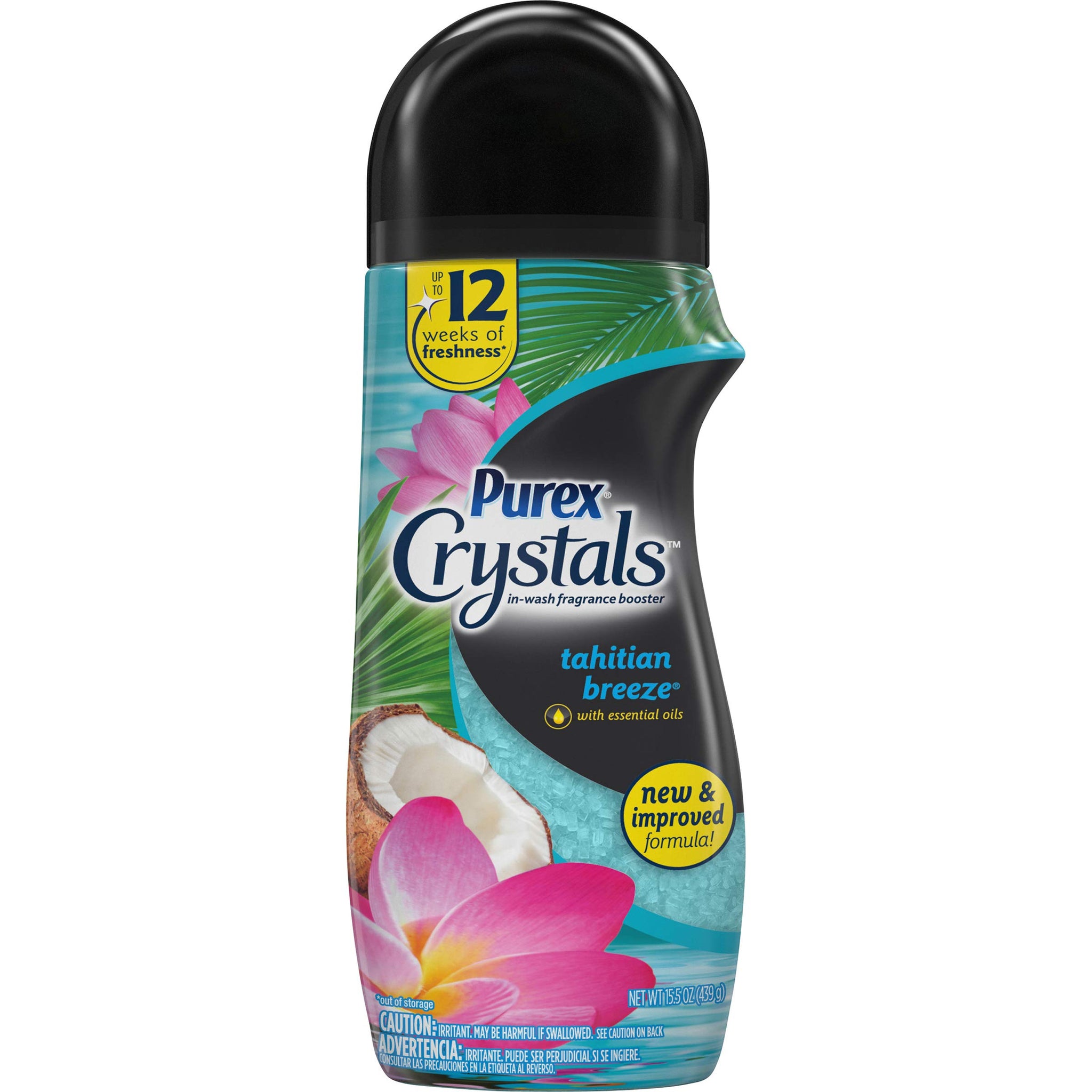 Purex Crystals In-Wash Fragrance and Scent Booster, Aromatherapy Tahitian Breeze, 15.5 Ounce
