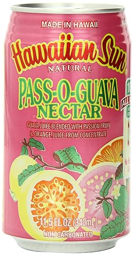 Hawaiian Sun Nectar, Pass-O-Guava, 11.5-Ounce (Pack of 24)