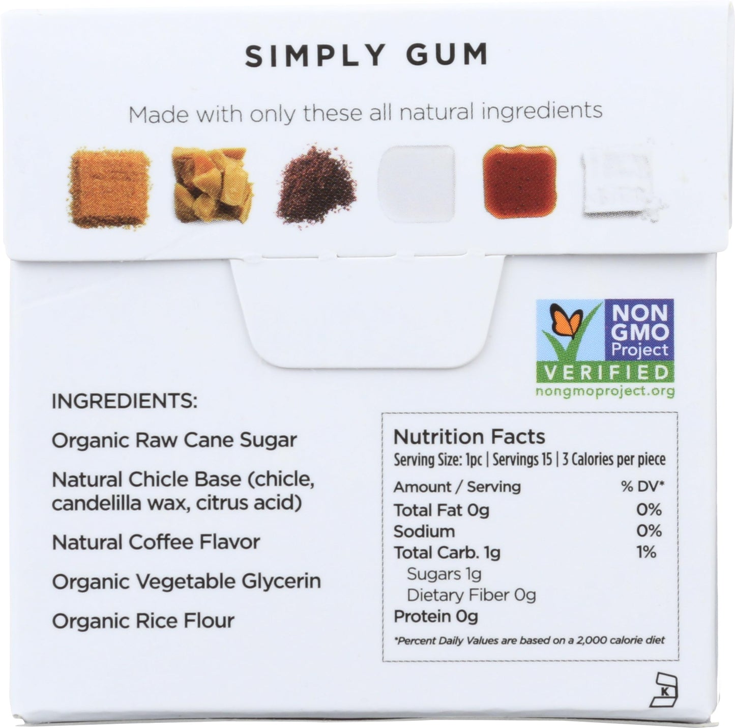 Simply Gum Natural, 15 Count
