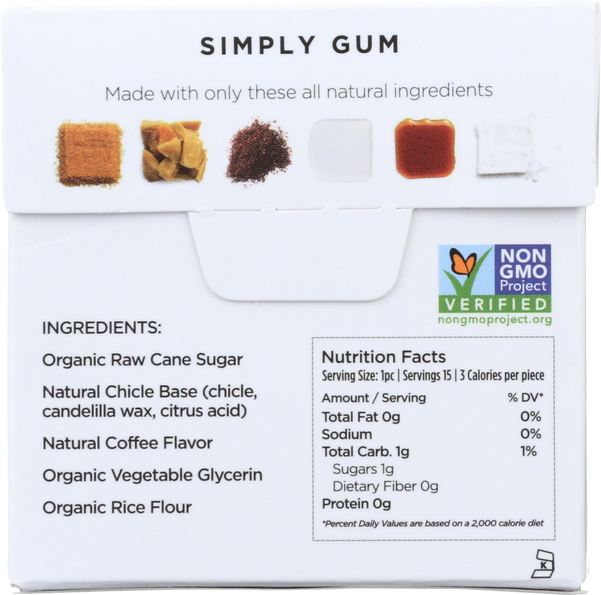 Simply Gum Natural, 15 Count