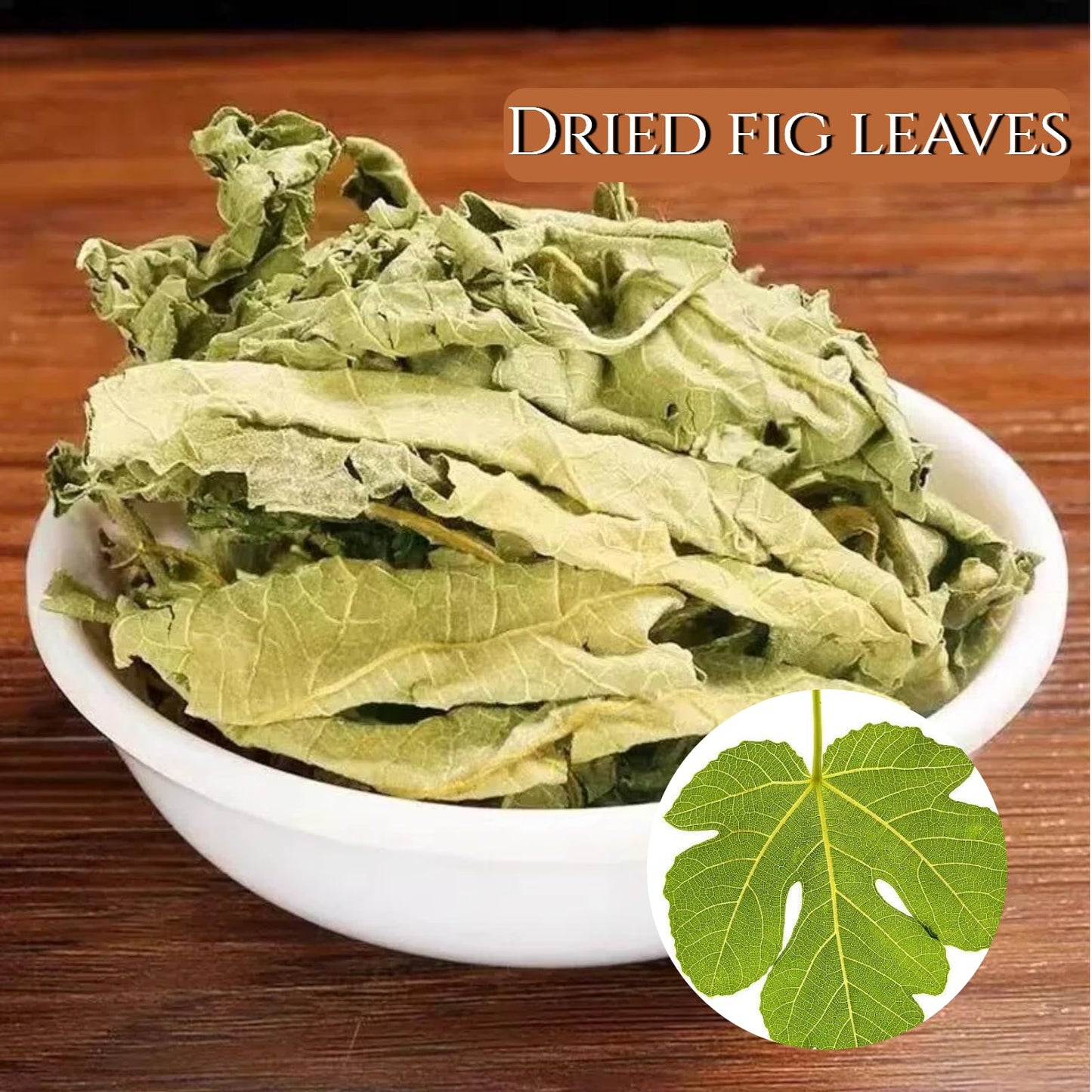 Premium Dried Fig Leaves - 3.5oz(100G) Whole Sun Dried Fig Leaf Tea | Hoja De Higo Herbal Blend, No Additives