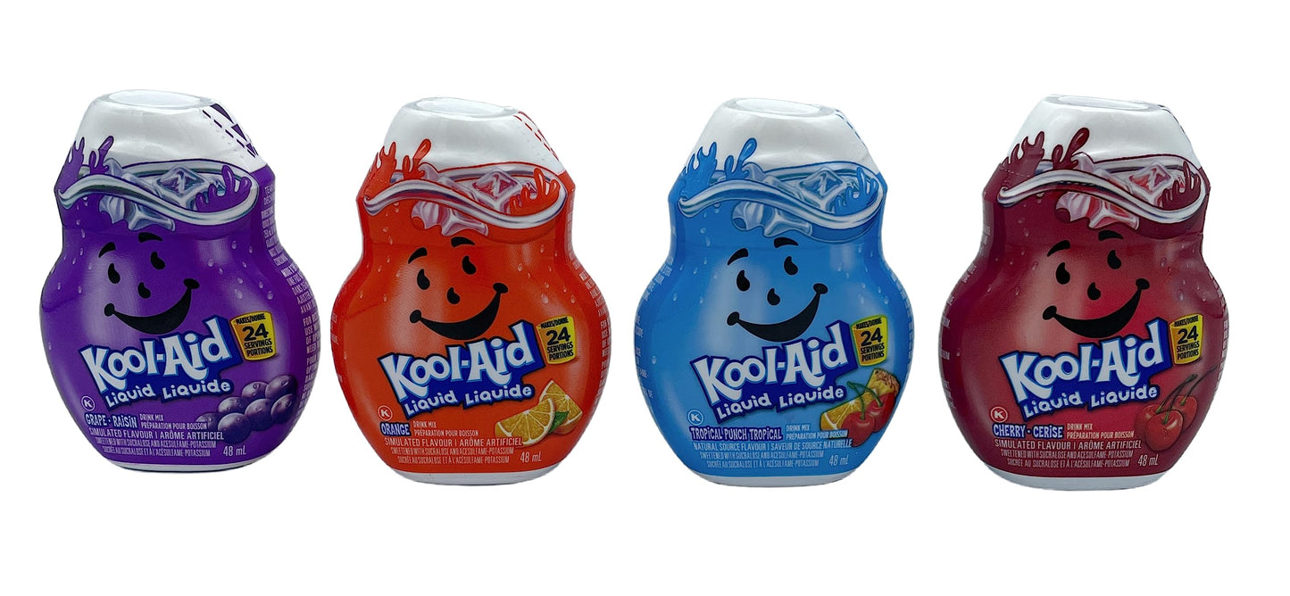 Kool-Aid Liquid Drink Mix - Tropical Punch 1.62 Fl Oz (Pack of 4)