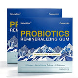 Remineralizing Gum with Nano Hydroxyapatite and 3 Oral Probiotics, Xylitol Chewing Gum for Enamel Support, Gum Comfort, Brighter Smile Appearance