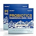Remineralizing Gum with Nano Hydroxyapatite and 3 Oral Probiotics, Xylitol Chewing Gum for Enamel Support, Gum Comfort, Brighter Smile Appearance