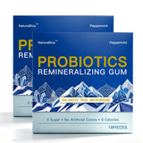 Remineralizing Gum with Nano Hydroxyapatite and Oral Probiotics, Xylitol Chewing Gum for Enamel Support, Sensitive Teeth Comfort, Brighter Looking