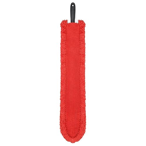 OXO Good Grips Under Appliance Microfiber Duster 4" x 1/2" x 33-1/2" h Orange