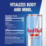 Red Bull Zero Energy Drink, 12 fl. oz., with 114mg Caffeine, Taurine & B Vitamins, Case of 24 cans