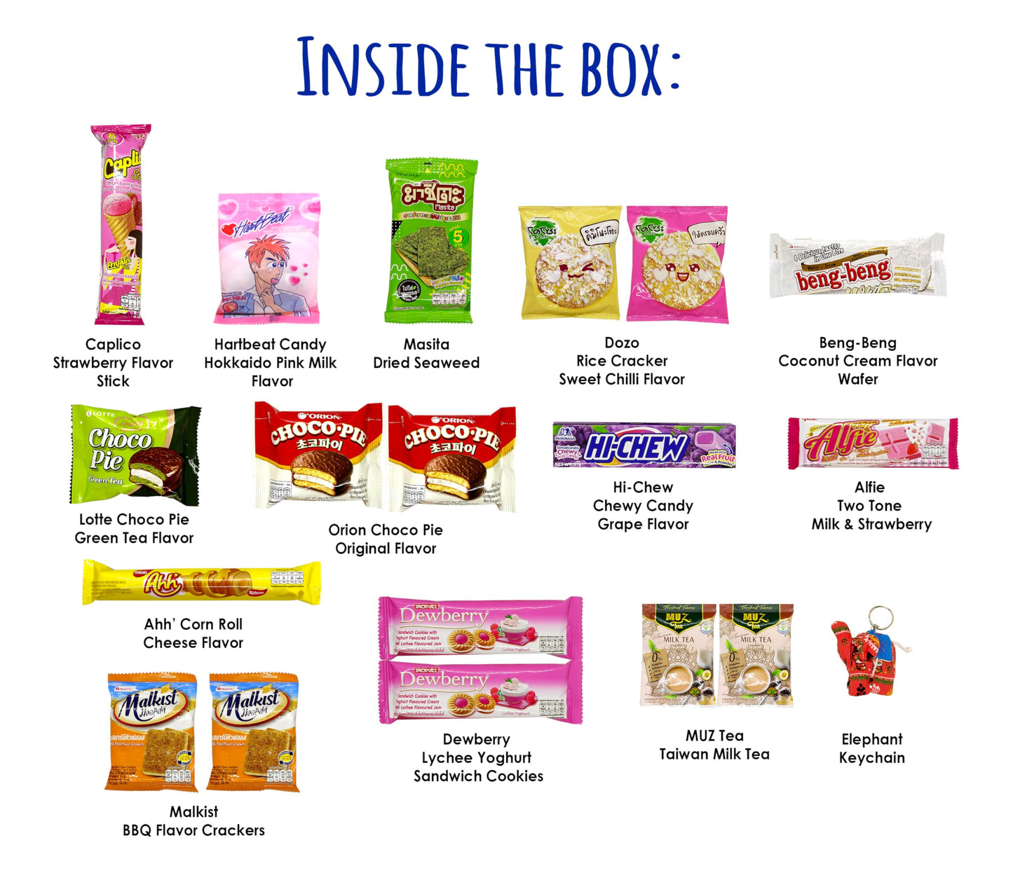 Thai Asian Yummy Snacks Variety Pack for Adults Kids Teens - Snacks Box Care Package (30 Count)