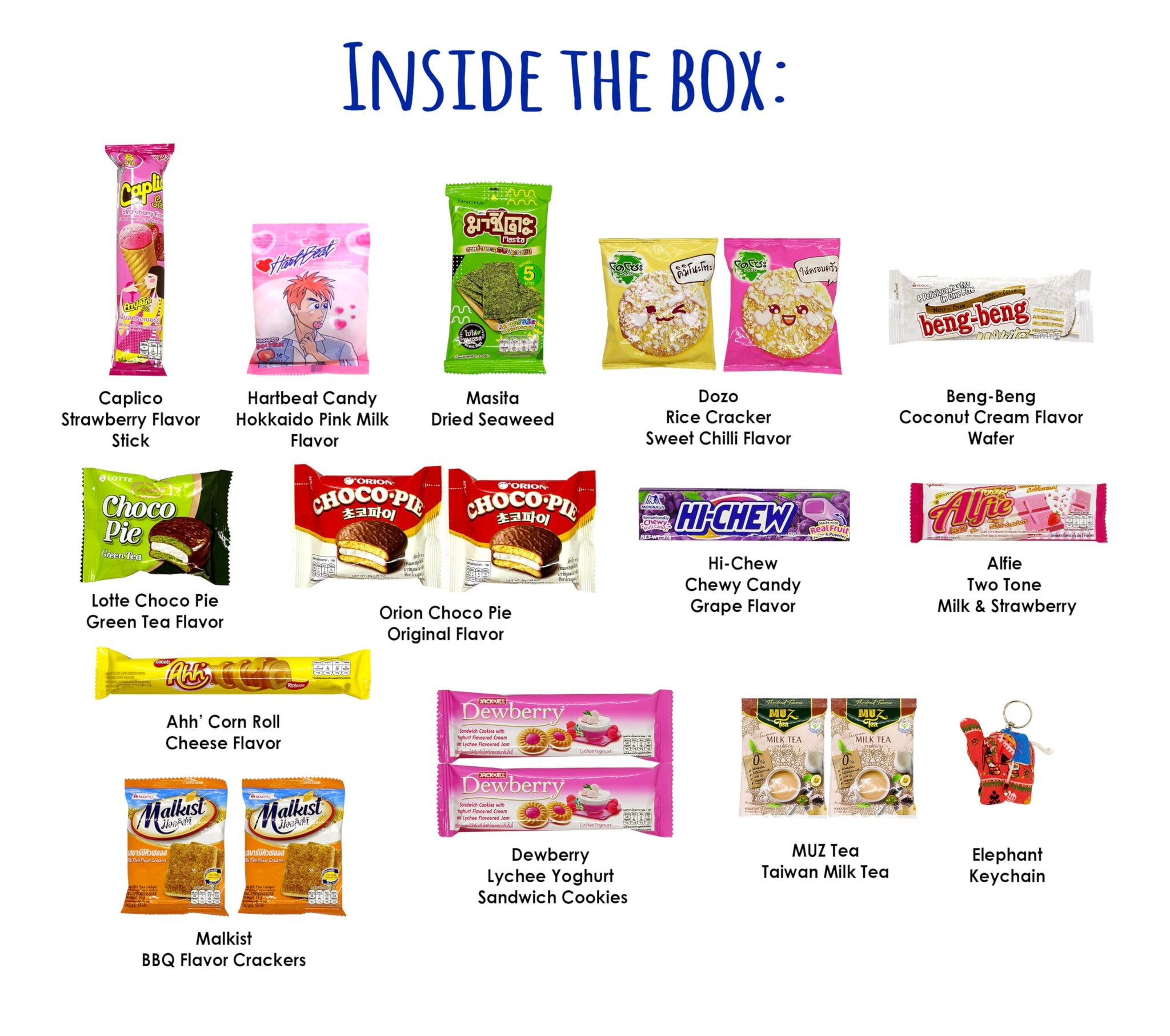 Thai Asian Yummy Snacks Variety Pack for Adults Kids Teens - Snacks Box Care Package (30 Count)