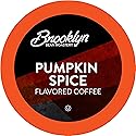 Brooklyn Beans Roastery Coffee Pods, Fall Flavored Pumpkin Spice - Compatible with Keurig K Cup Brewers Including 2.0 Machines, 40 Count