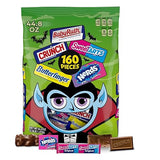 Butterfinger, CRUNCH Baby Ruth, Nerds, SweetTarts, Minis, Fun Size Assorted Candy, Bulk 160 Count Variety Pack, 44.8 oz