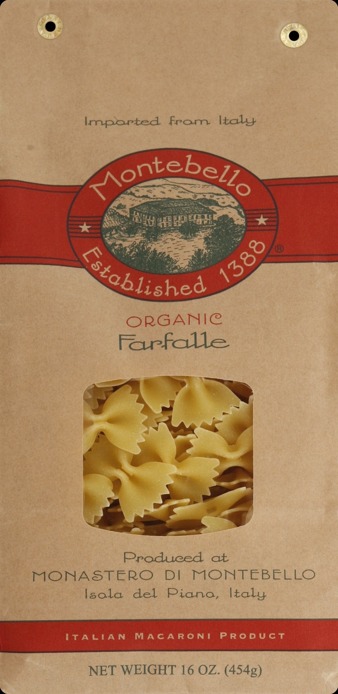 MONTEBELLO Pasta Artisan Farfalle24
