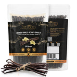 5Senses Uganda Vanilla Beans | Grade A Gourmet Whole Pods | Single Origin (Rwenzori Valleys) | High Vanillin (~2.5%) & Moisture (~30%) | 17-19cm Long