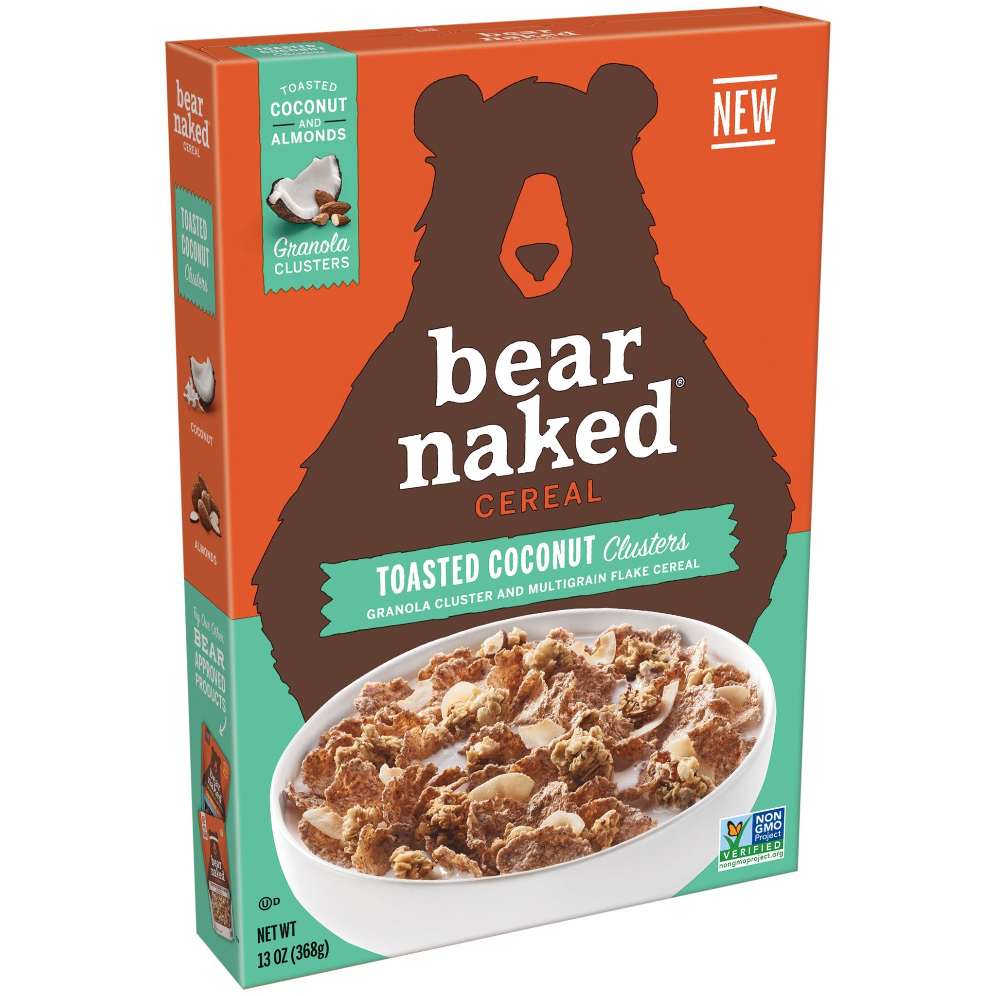 Bear Naked Toasted Coconut Granola Clusters Cereal, 13 oz