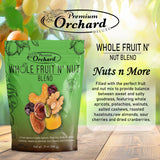 PREMIUM ORCHARD Whole Fruit N' Nut Blend - Deluxe Trail Mix Nuts | Heart Healthy Snacks for Adults and Kids | Fruit and Nut Trail Mix | Good Snack Mix