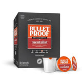 Bulletproof The Mentalist Medium-Dark Roast Single-Serve Pods, 24 Count, Clean Coffee Tested for Toxins