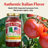 RICO & TONY's Vegetable Marinara Sauce - Authentic Imported Italian Tomato Pasta Sauce with Fresh Garden Vegetables, All Natural, No Added Sugar