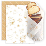 Nectar & Nest Beeswax Wraps for Food - Bread Wraps - Reusable Bread Storage Bags - Organic & Eco-Friendly Alternative to Aluminum Foil, Sourdough Bags