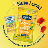 Lundberg Organic White Cheddar Rice Cake Minis, 5 Ounce, Gluten-Free, USDA Certified Organic, Non-GMO Verified, Whole Grain Brown Rice