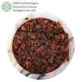 Elanen Naturals Organic Rose Hips 4 oz. (113g), USDA Certified Organic Rosehip Tea, Dried Rose Hips, Whole Rosehips Bulk, Cut & Sifted