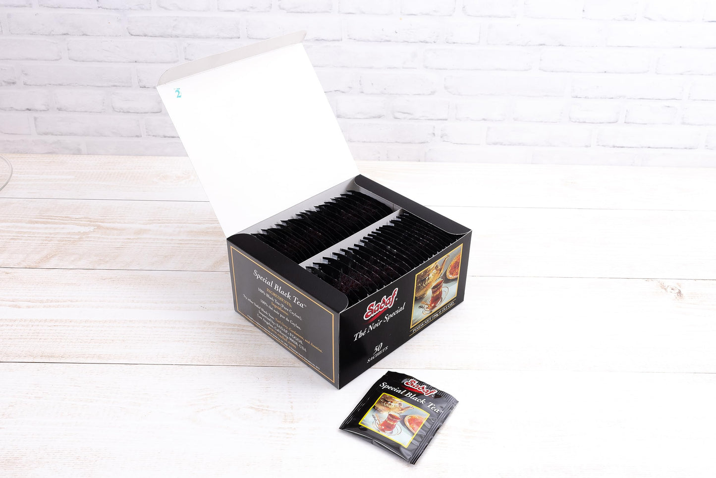 Sadaf Special Black Tea Bags - Pure Ceylon Black Tea - Product harvested in Sry Lanka - Kosher - 50 Bags