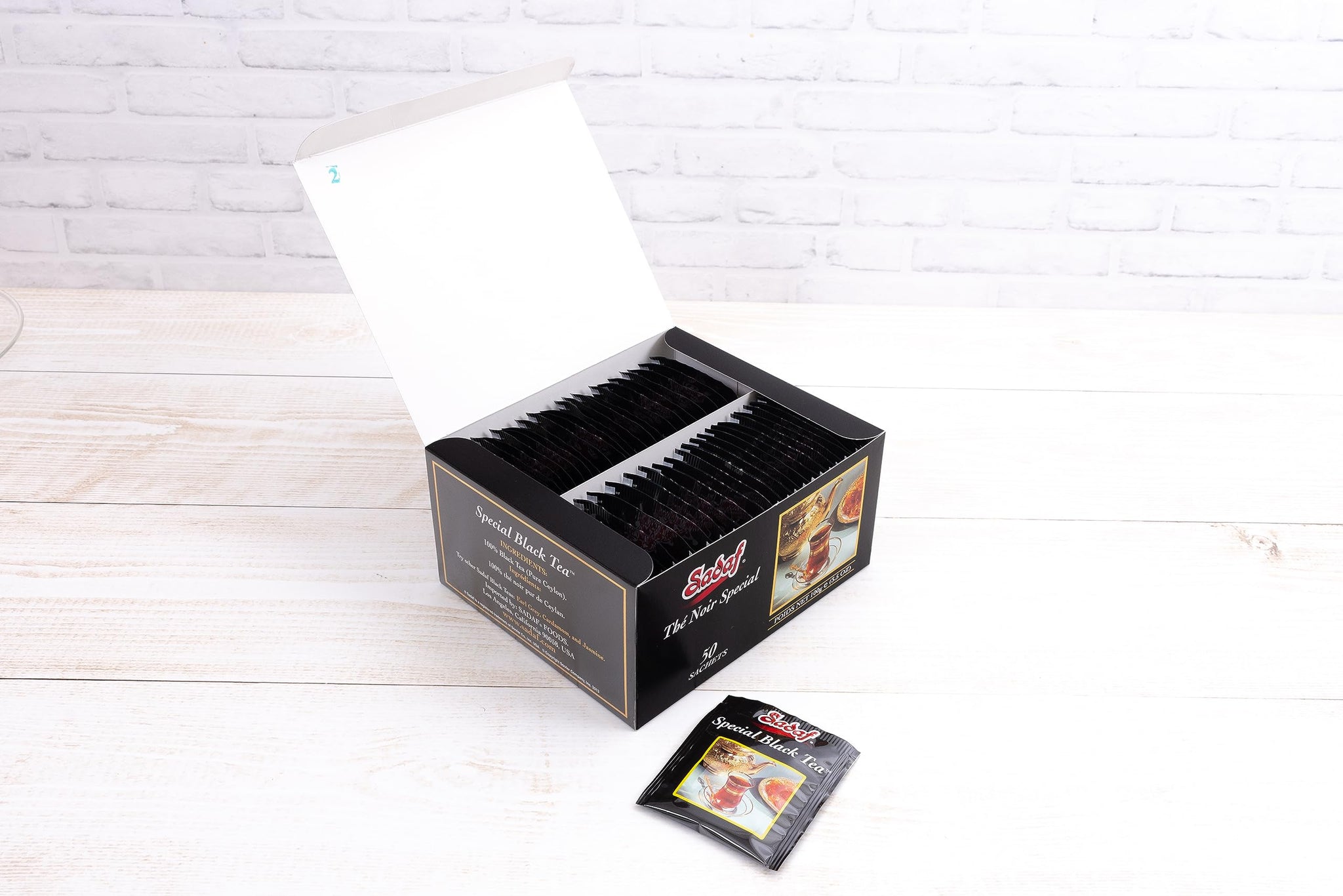 Sadaf Special Black Tea Bags - Pure Ceylon Black Tea - Product harvested in Sry Lanka - Kosher - 50 Bags