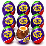 Cudbur,y Milk Chocolate Creme Eggs Candy 9 Count Chocolate Candy Eggs with Soft Fondant Center Individually Wrapped Sweet Candy office, party or