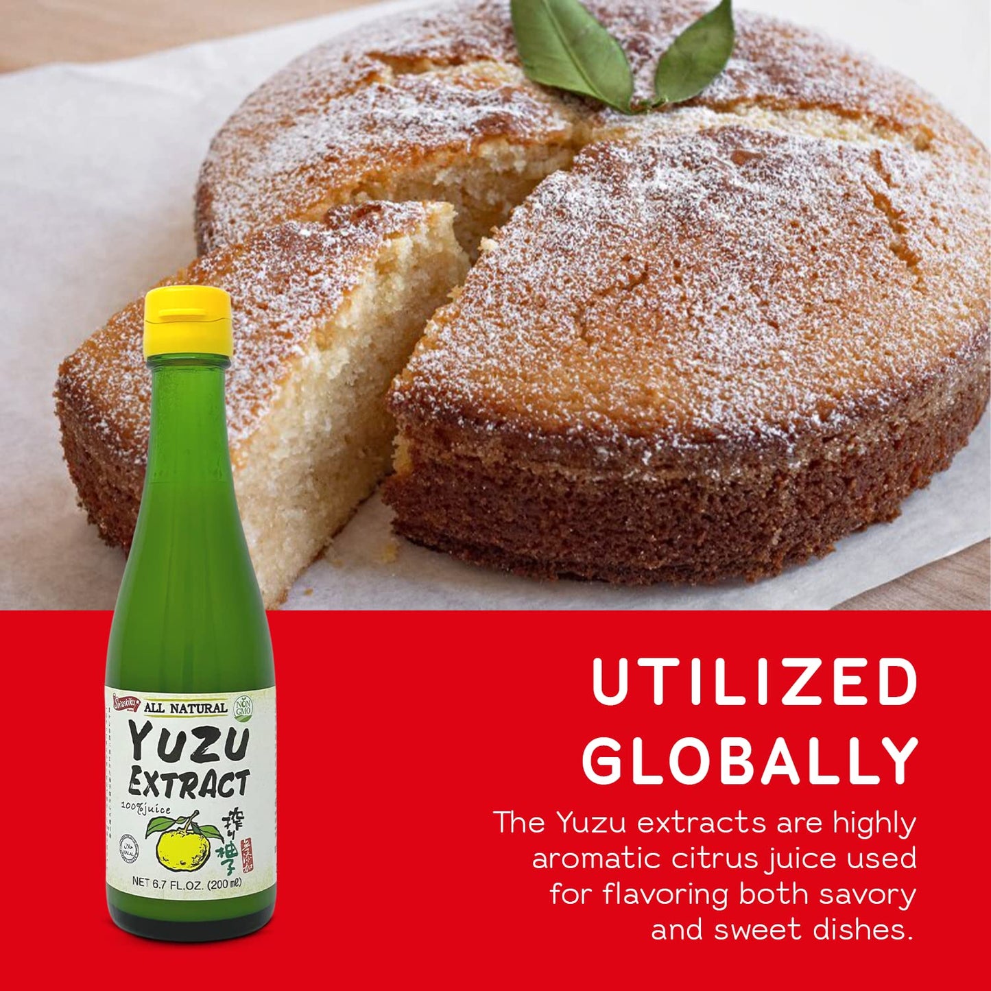 Shirakiku Japanese Yuzu Extract - Pure Yuzu Juice - Versatile Extract Used for Baking, Food Flavouring and Asian Drink Mixture | - 6. 76 Fl Oz (Pack