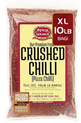 Crushed Red Pepper Flakes 10 Pound Bulk Value Pack - Chili Flakes - by Spicy World