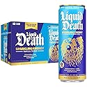 Liquid Death Sparkling Energy - Tropical Terror (Classic Piña Colada), Zero Sugar Energy Drink, Unextreme Caffeine 100mg, Essential Vitamins, 12 Fl Oz